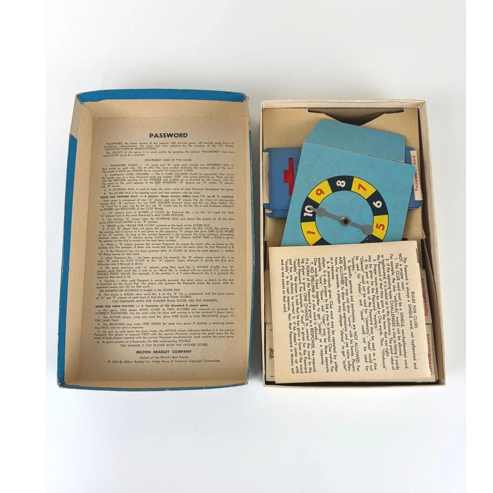 Vintage 1966 Milton Bradley Password Game Volume 9 TV Game Show